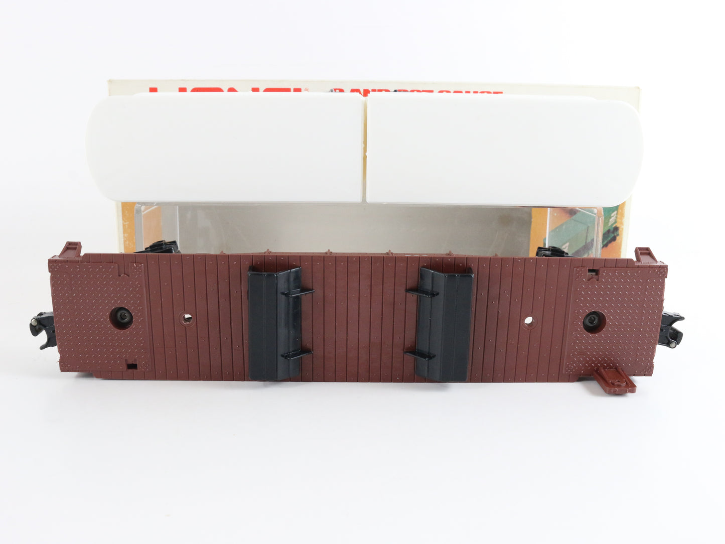 Southern Pacific SP 9333 Piggyback Flat Car W/ Trailers Lionel O 6-9333 classic SP intermodal freight model