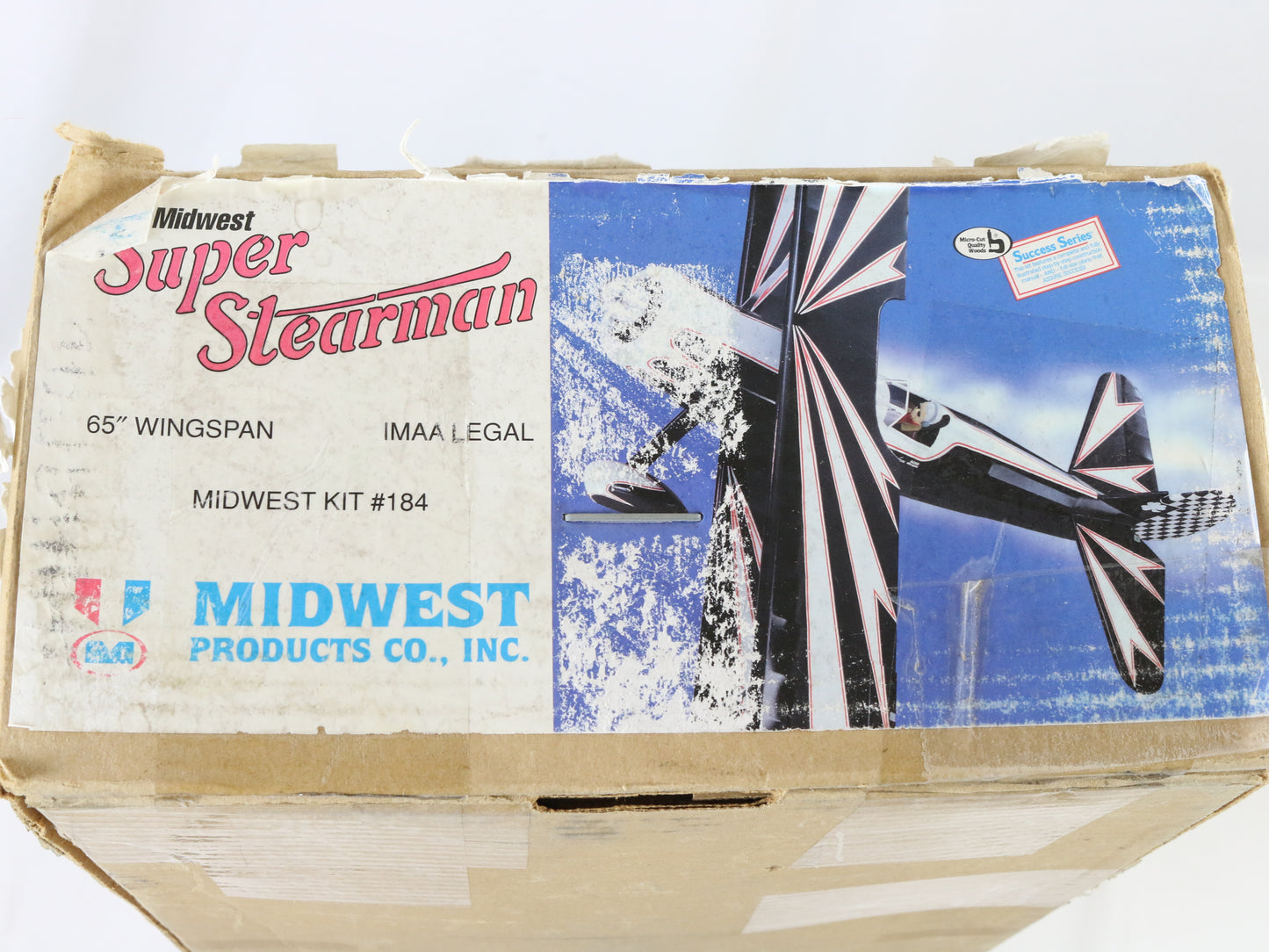 Midwest Super Stearman 65" Wingspan Wood RC Plane Kit