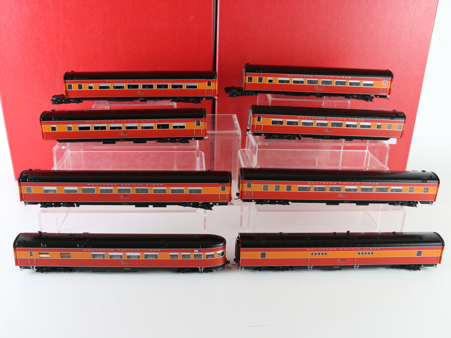 Coach Yard HO Texas New Orleans 1937 Sunbeam 8 Car Passenger Set TCY 0952 Brass