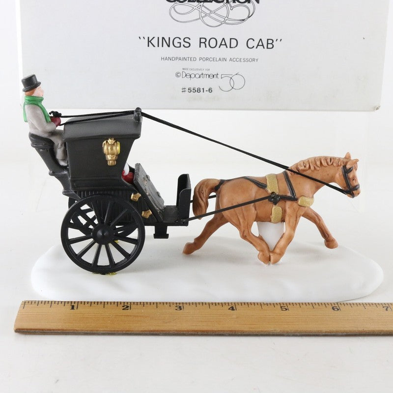 Dept 56 Heritage Village Kings Road Cab Christmas Porcelain Accessory 5581-6