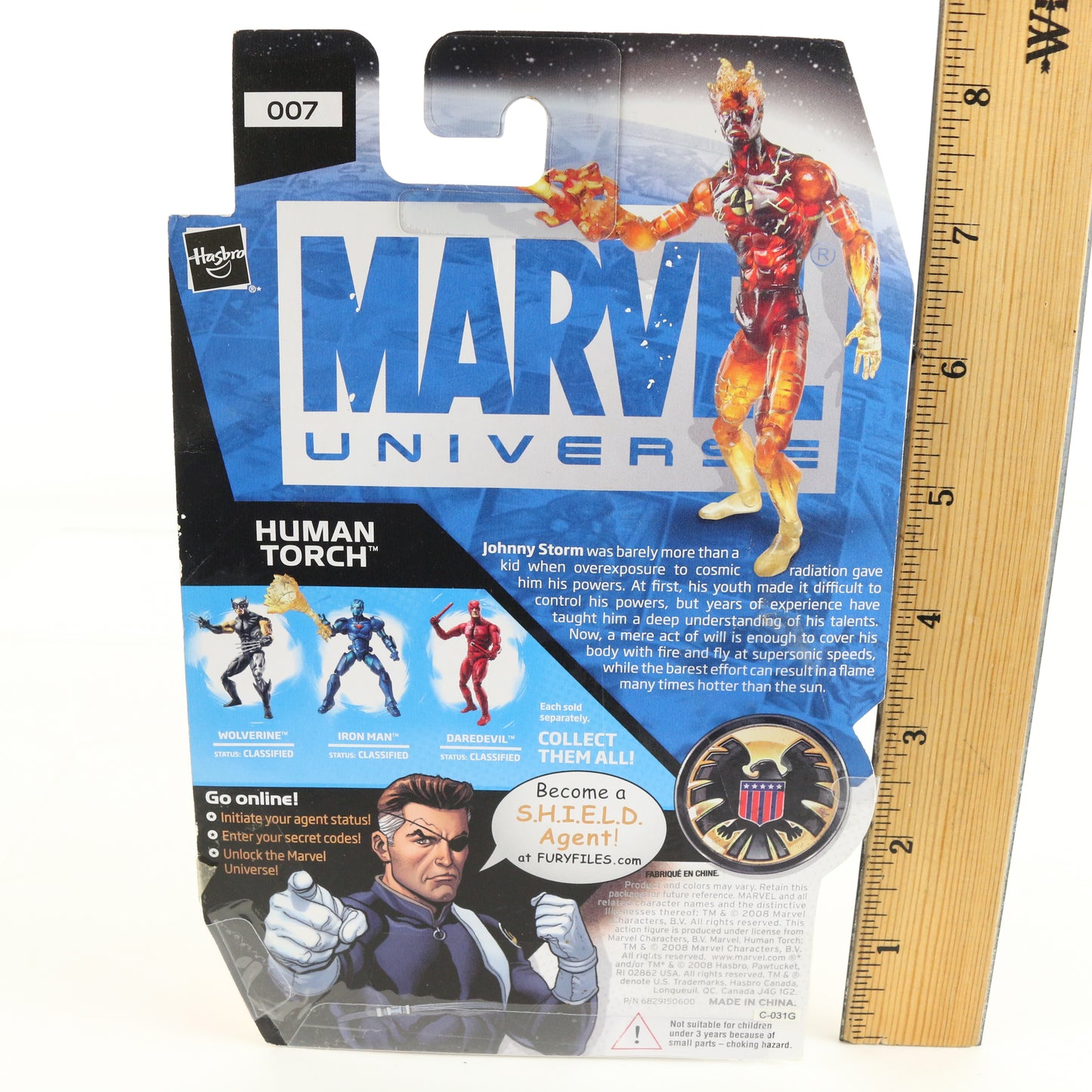 Marvel Universe 007 Human Torch Hasbro 3.75" Action Figure