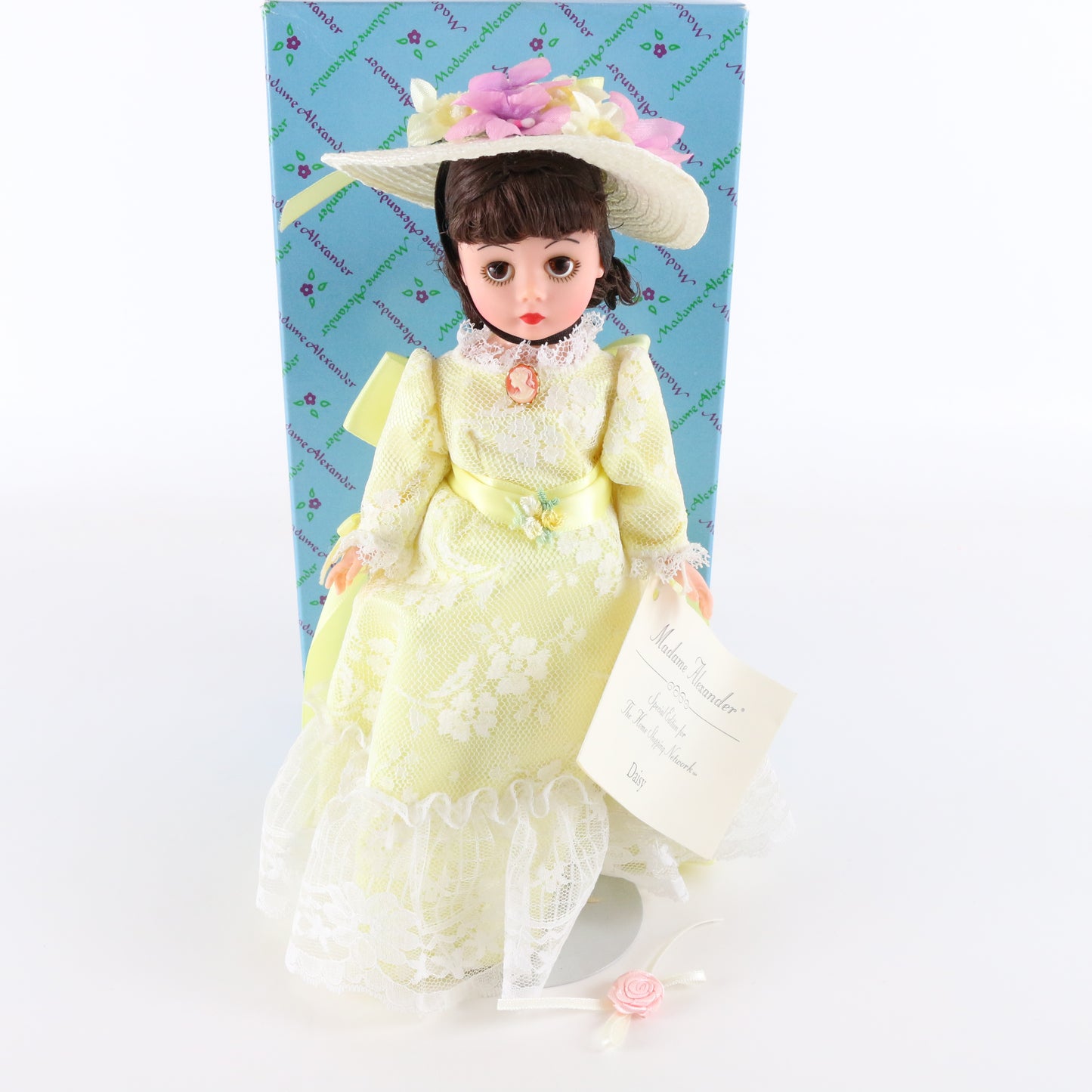 Daisy Madame Alexander Hsn Yellow Dress Brown Hair & Eyes Girl Doll 9" 1110