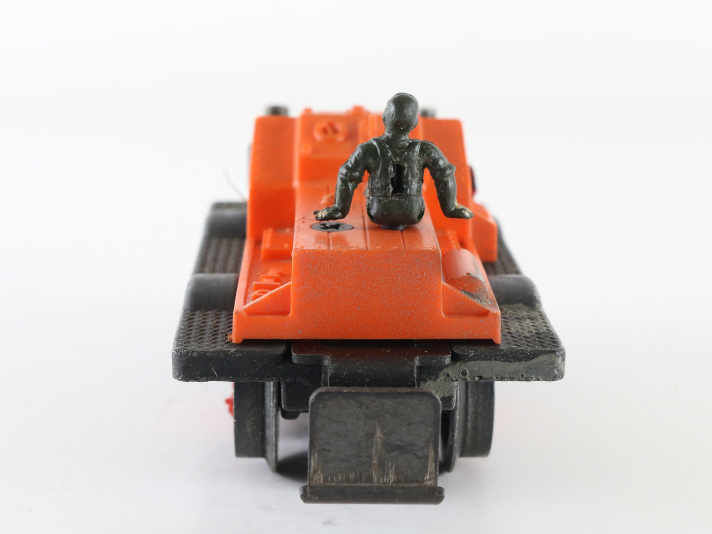 Lionel O 50 Orange Motorized Gang Car with Figure
