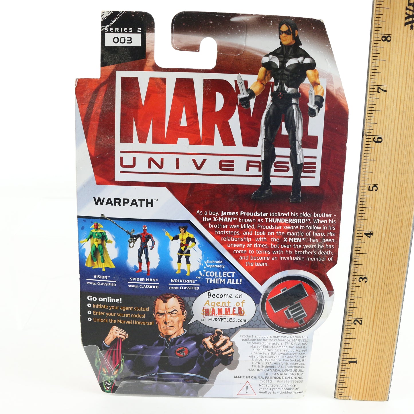 Marvel Universe Series 2 003 Warpath Hasbro 3.75" Action Figure