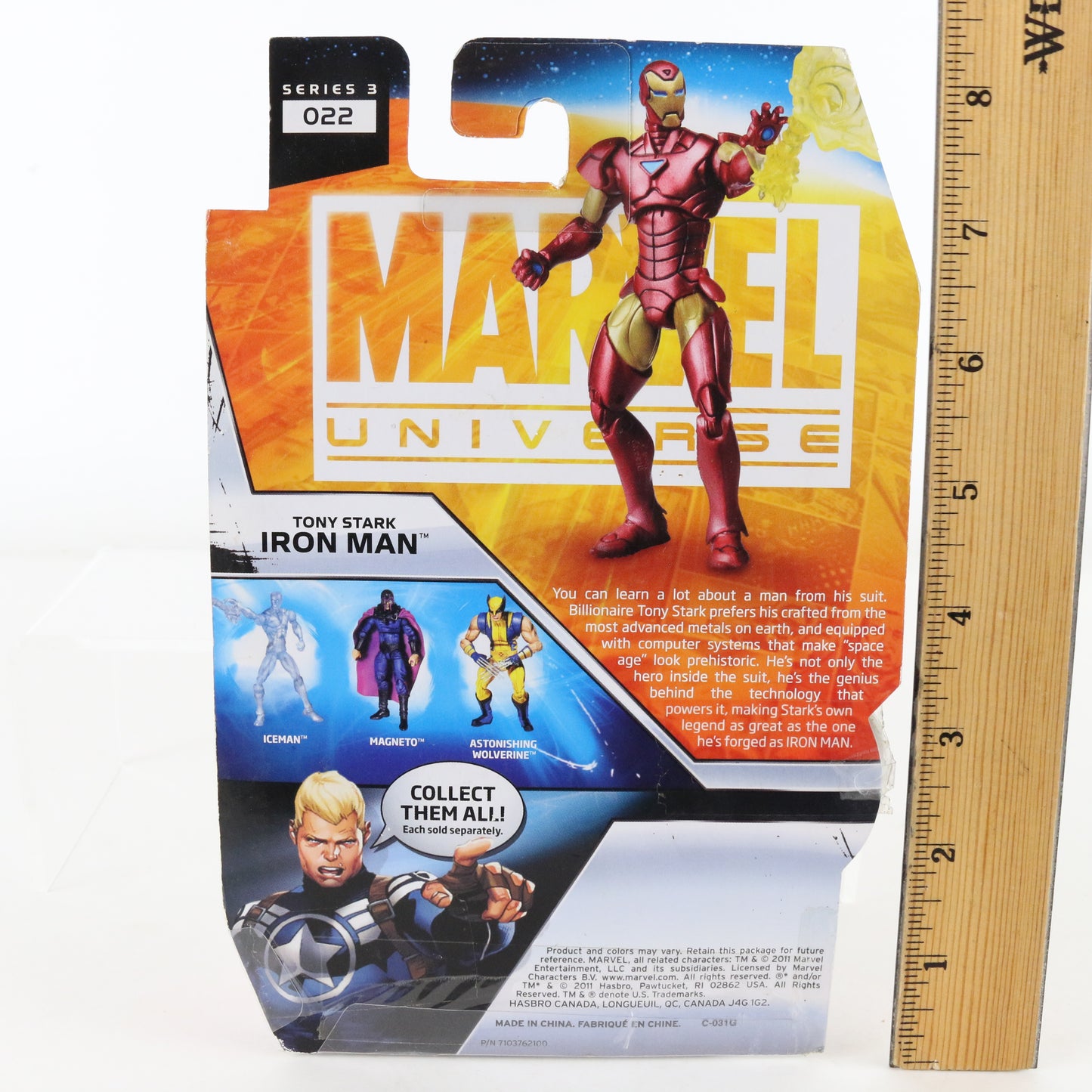 Marvel Universe Series 3 022 Tony Stark Iron Man 3.75" Figure Hasbro