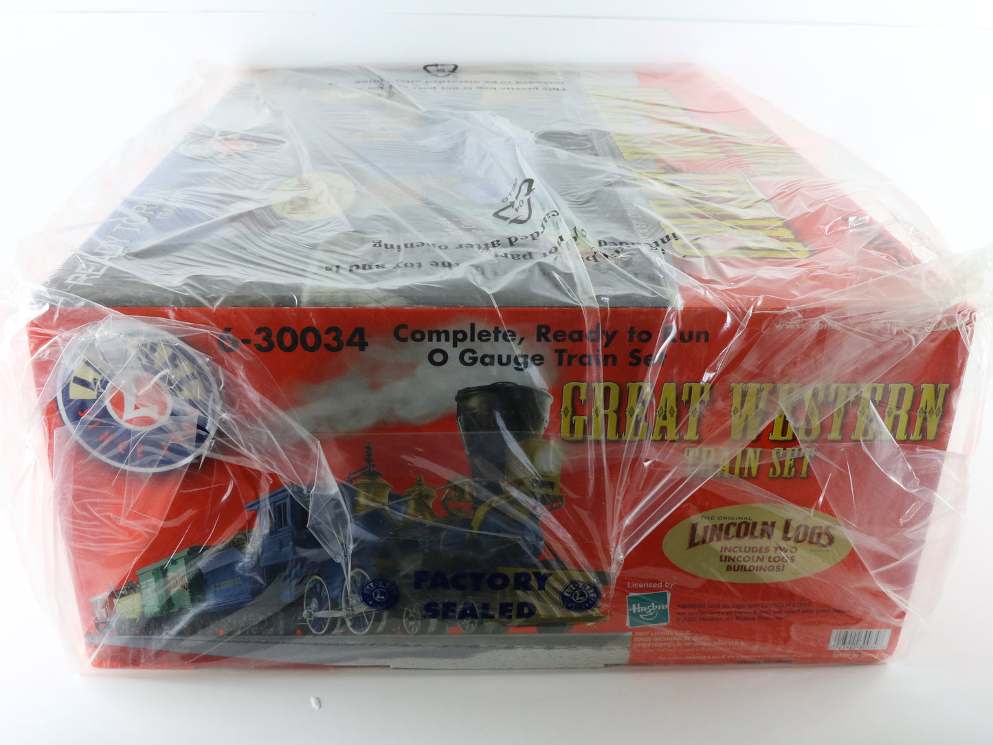Lionel O 6-30034 Great Western Lincoln Logs Large Train Set Hasbro