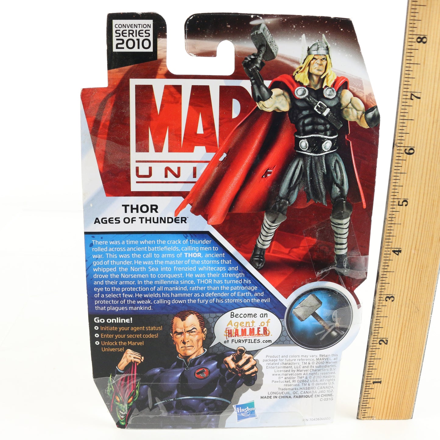 Marvel Universe SDCC Convention Series 2010 Thor Ages Of Thunder Hasbro 3.75"