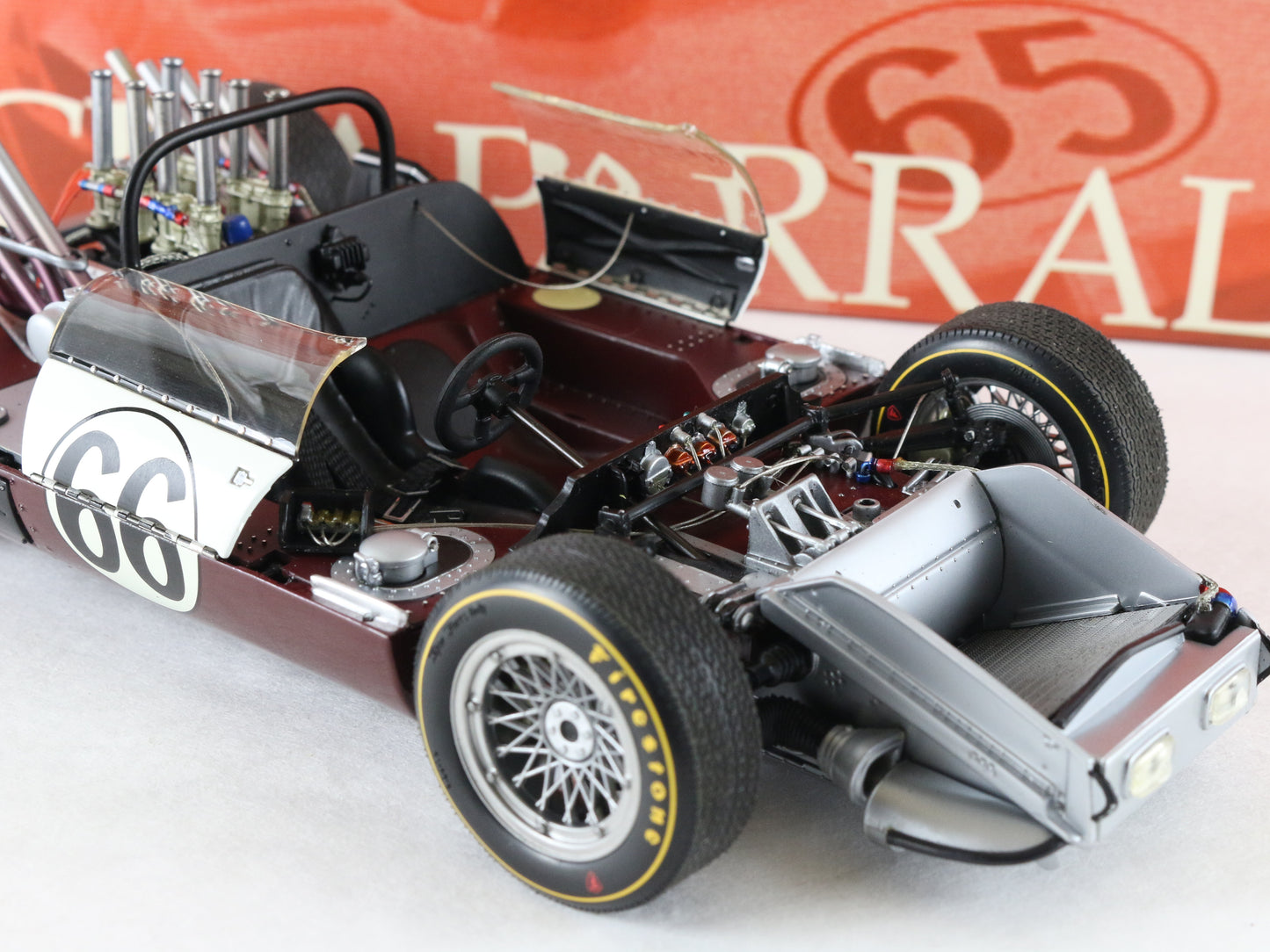 Exoto 1:18 1st ROAD AMERICA 500 1965 Exoto Chaparral 2 No. 66