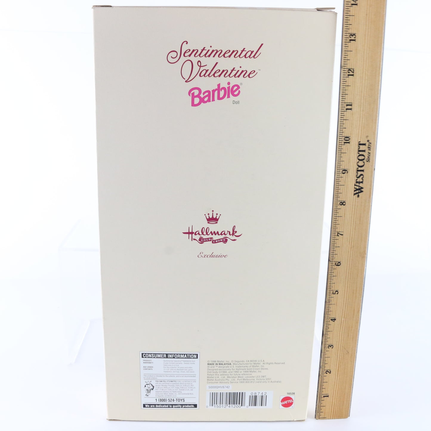 Sentimental Barbie Doll Be My Valentine 2nd Series Hallmark Mattel 16536 1996