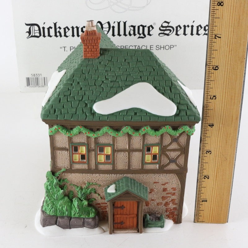 Dept 56 Dickens Heritage Village T Puddlewick Spectacle Shop Christmas 58331