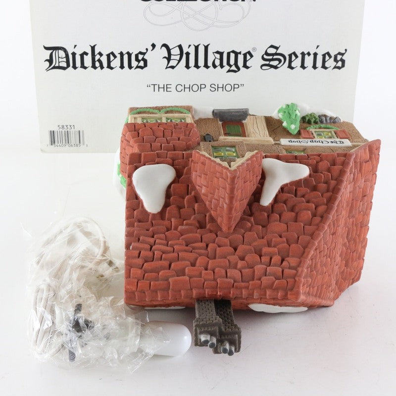 Dept 56 Dickens Heritage Village Chop Shop Christmas Building 58331
