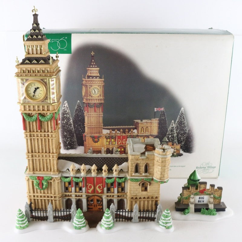 Dept 56 Dickens Village Big Ben Working Clock Christmas Landmark 58341