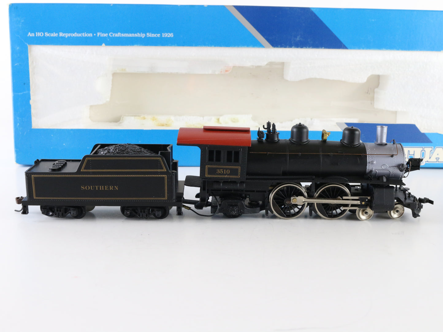 Mantua HO Southern 3510 Atlantic 4-4-2 Steam Locomotive and Tender
