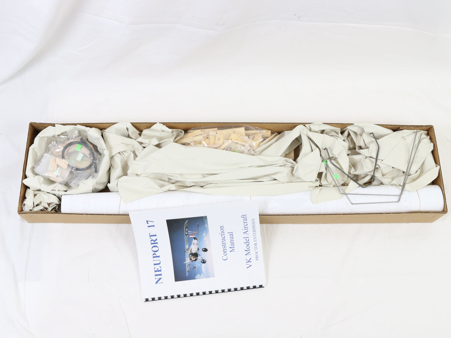 VK Model Aircraft 1917 Nieuport 17 54" Wingspan Wood RC Plane Kit