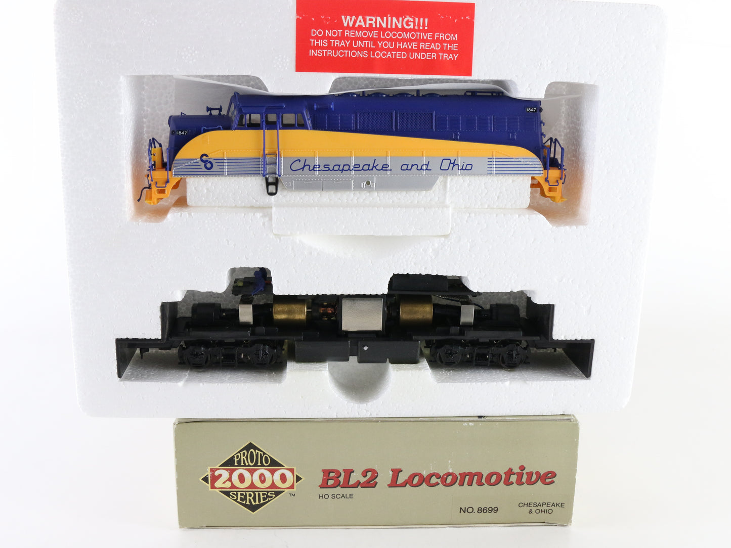 Proto 2000 HO C&O 1847 BL2 Diesel Locomotive