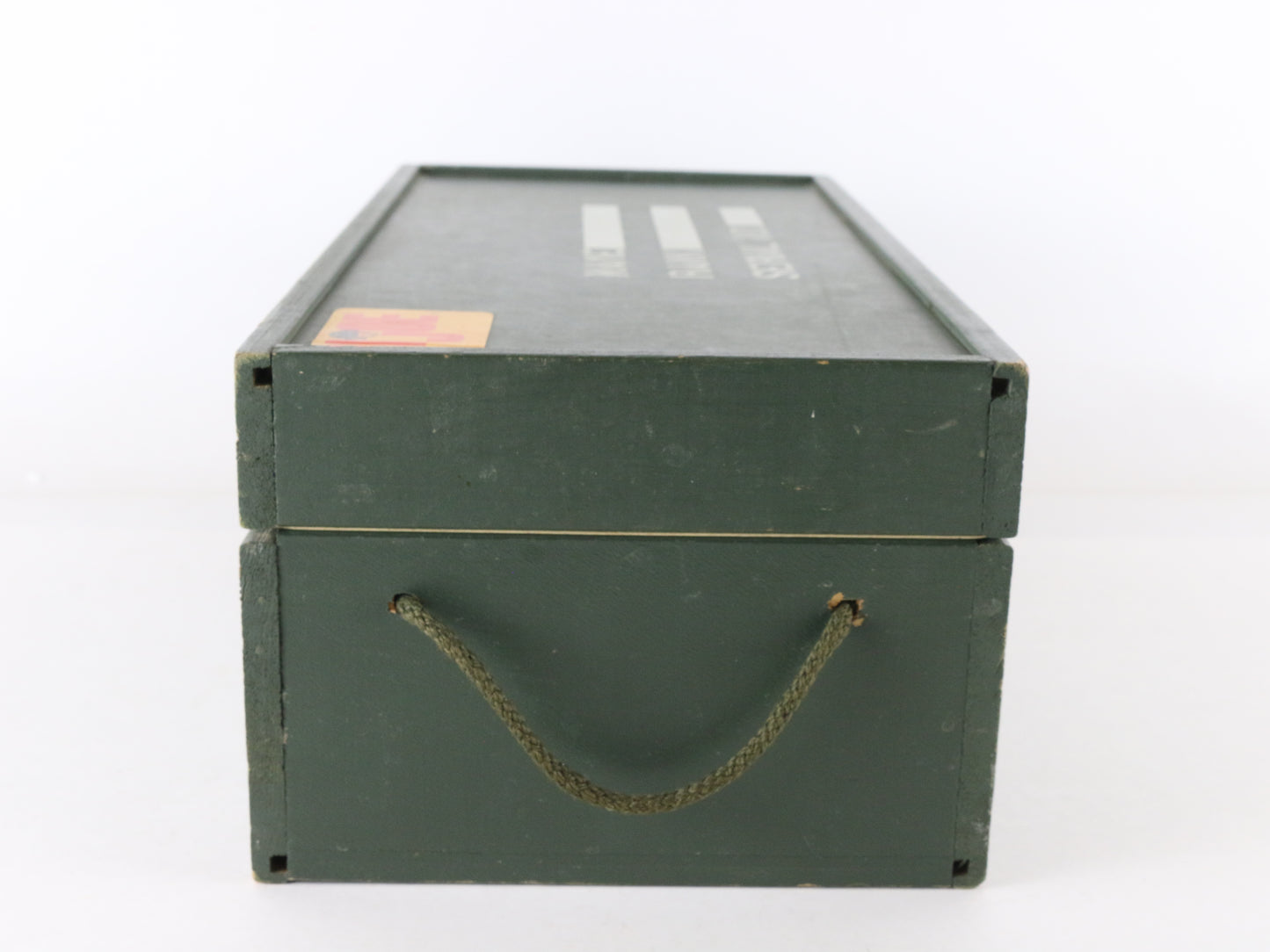 1960s Hasbro Gi Joe Wooden Military Footlocker Case W/ Tray