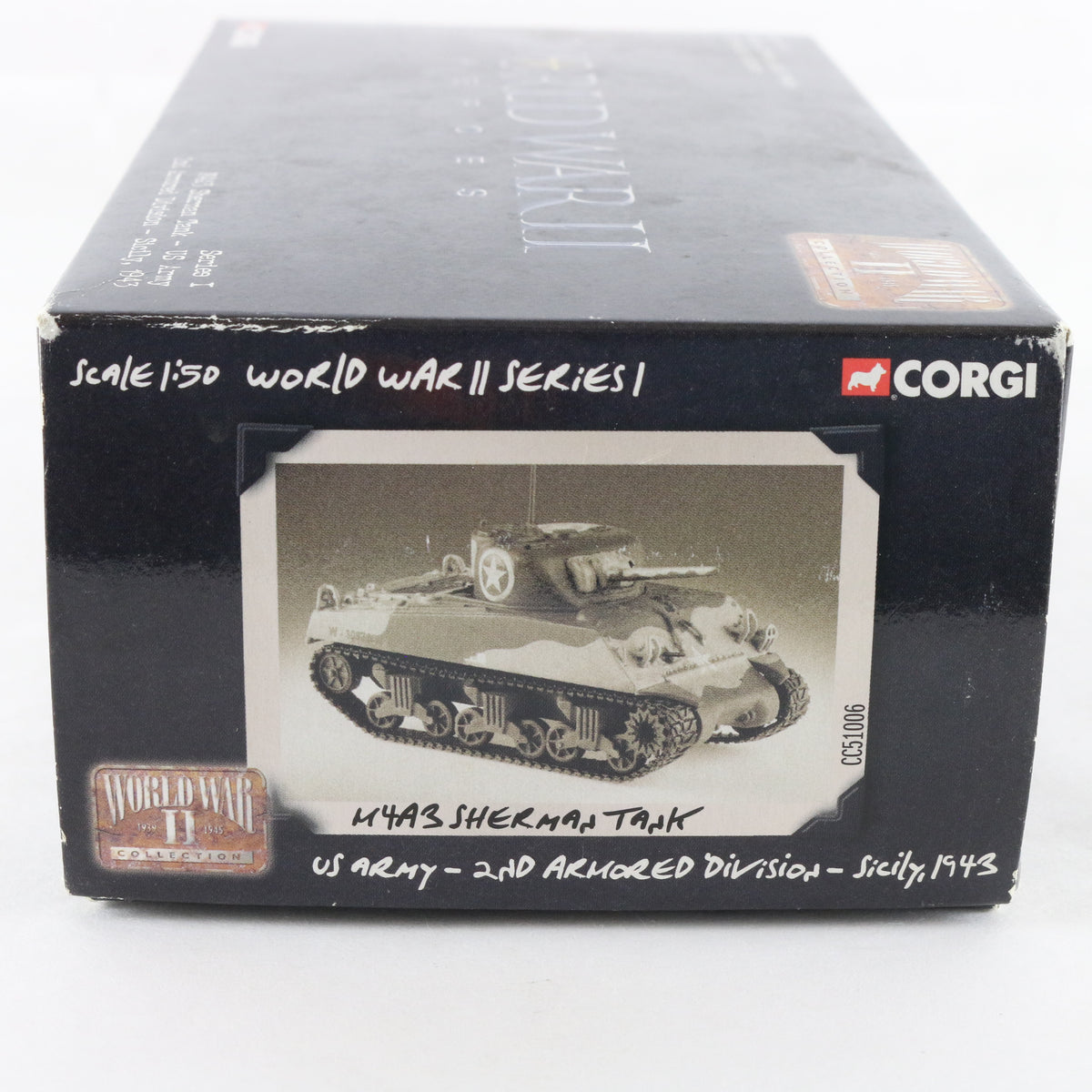 M4A3 Sherman Tank US Army 2nd Armored Division WW2 Series 1 Corgi 1:50 CC51006
