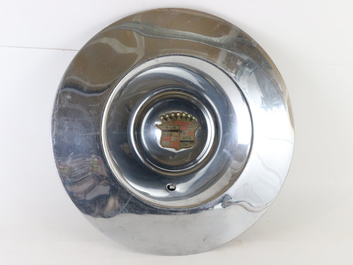 Lot Of 2 Vintage 1953 Cadillac Metal Wheel Hubcaps 15"