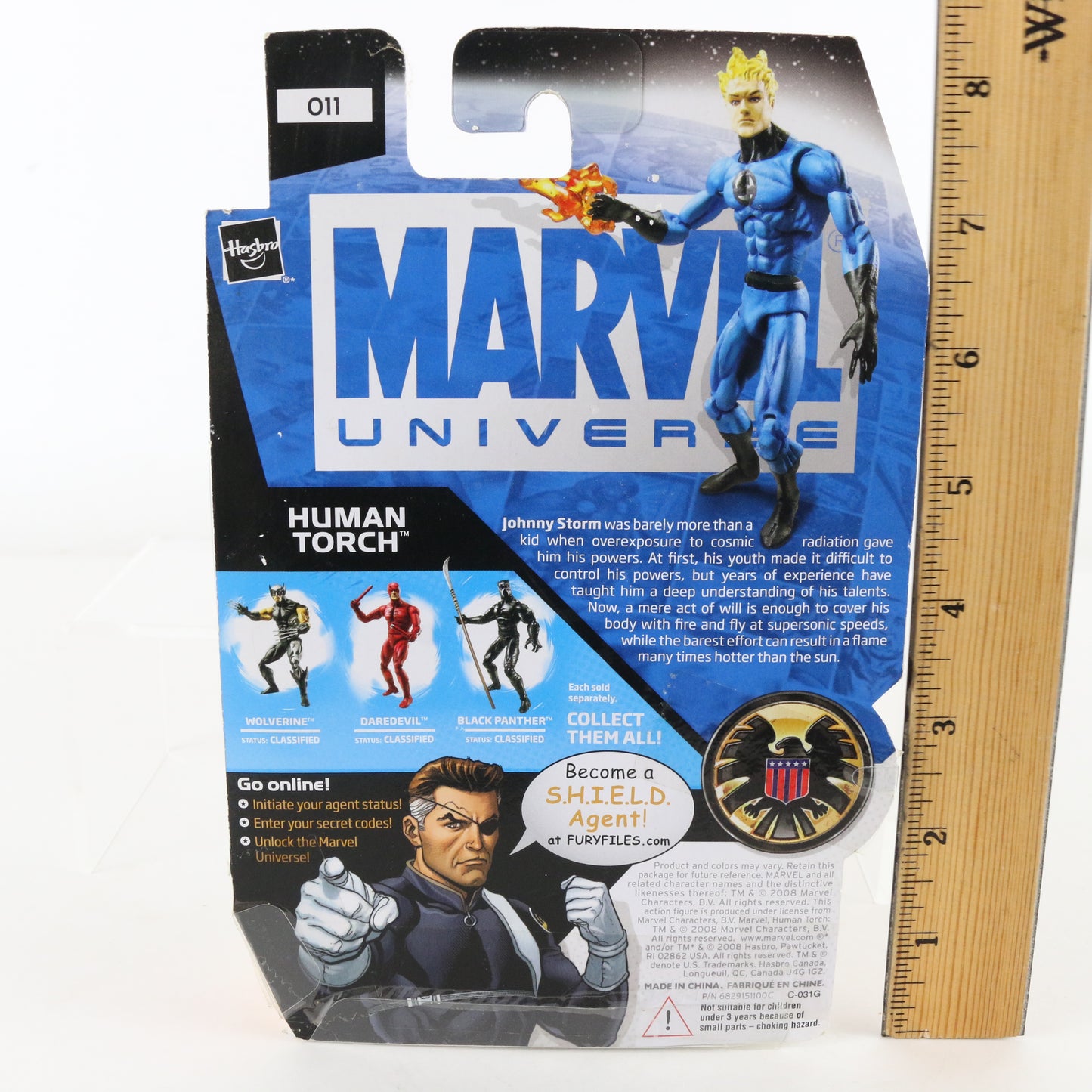 Marvel Universe 011 Human Torch 3.75" Action Figure Hasbro