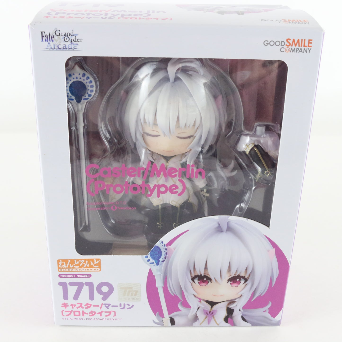 Nendoroid 1719 Caster Merlin Prototype Fate Arcade Figure Good Smile W/ Box