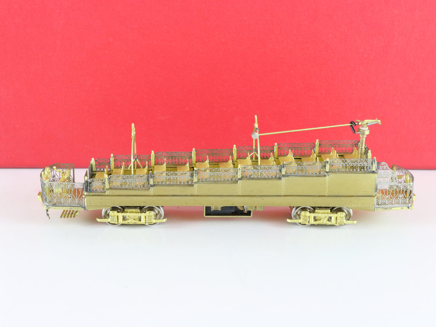 MTS HO Brass Montreal Sightseeing Trolley #1 & #2