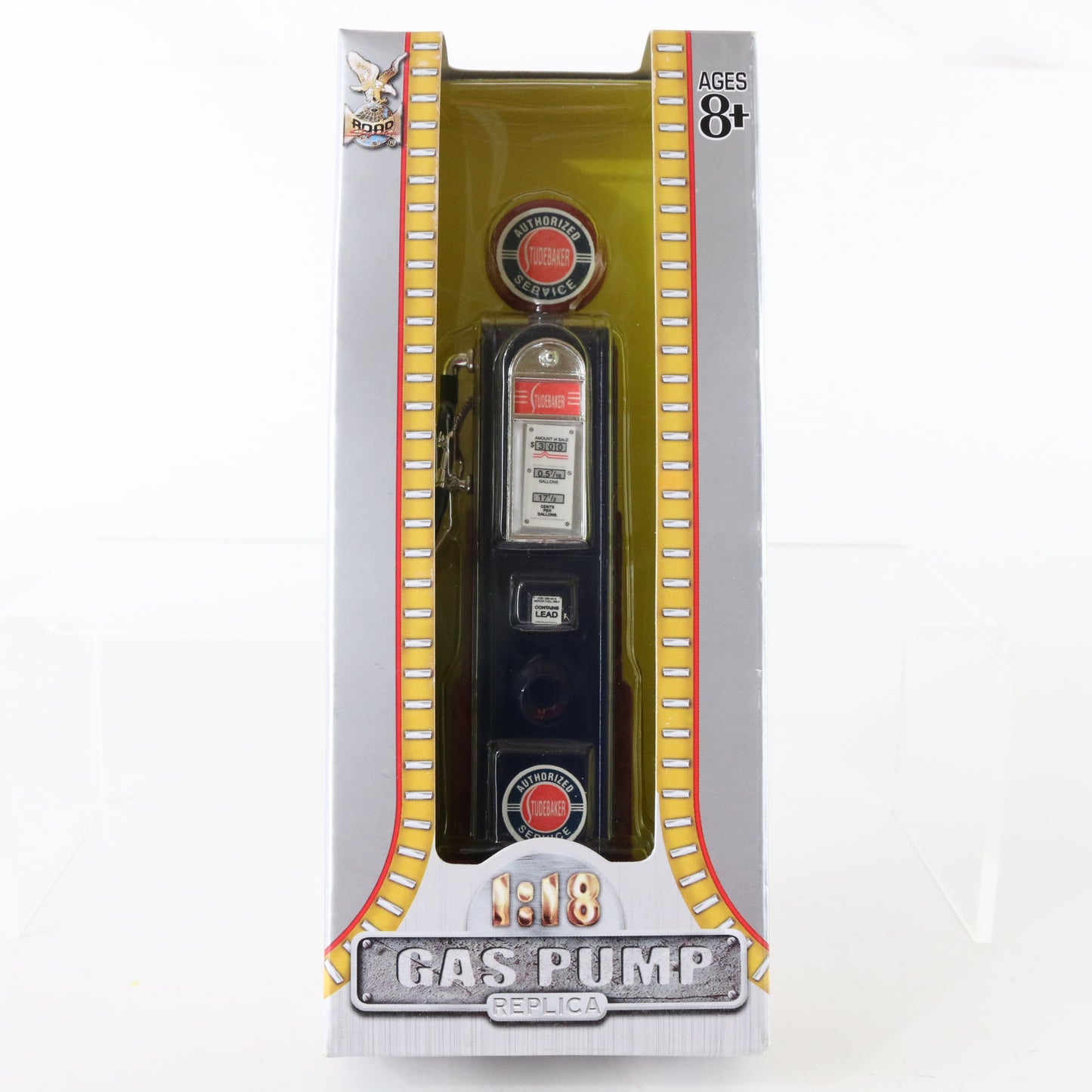 Studebaker Service Gas Pump Diecast Metal Replica Road Signature 1:18 98600