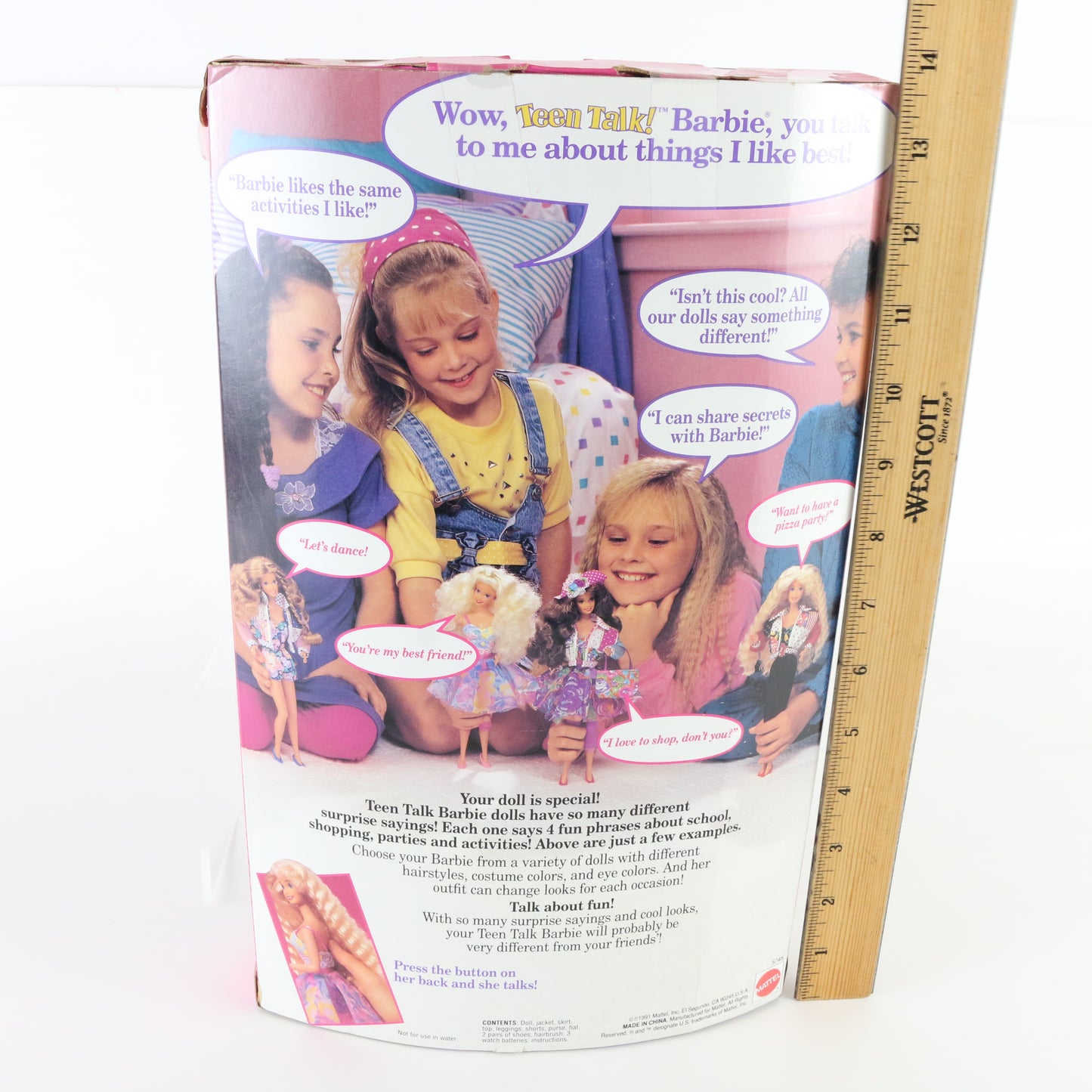 Barbie Teen Talk Speaking Electronic Doll Mattel 5745 1991