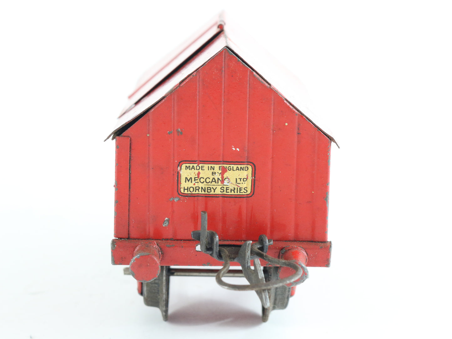 LMS Red Cement Wagon Model Train Hornby Meccano O Model Train 1930s classic British freight rolling stock