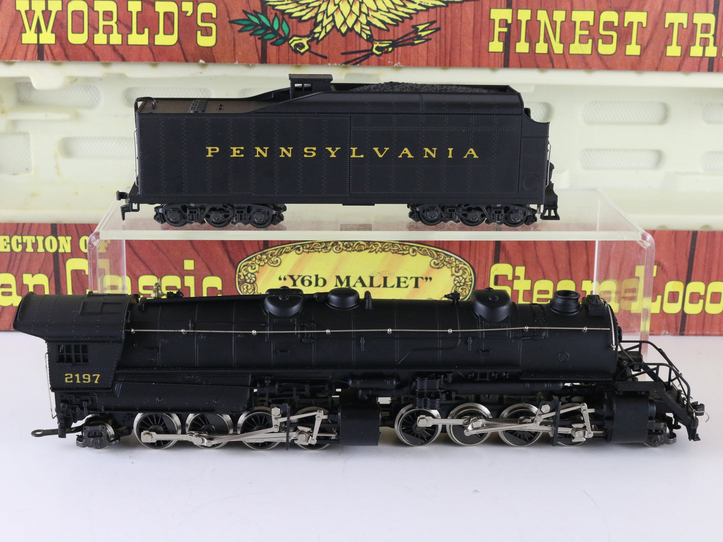 AHM HO PRR 2197 Y6B Mallet 2-8-8-2 Steam Locomotive