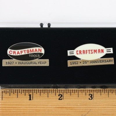 Craftsman Tools Lapel Pin Set 75th Anniversary Case Collectors 4 pc. Set