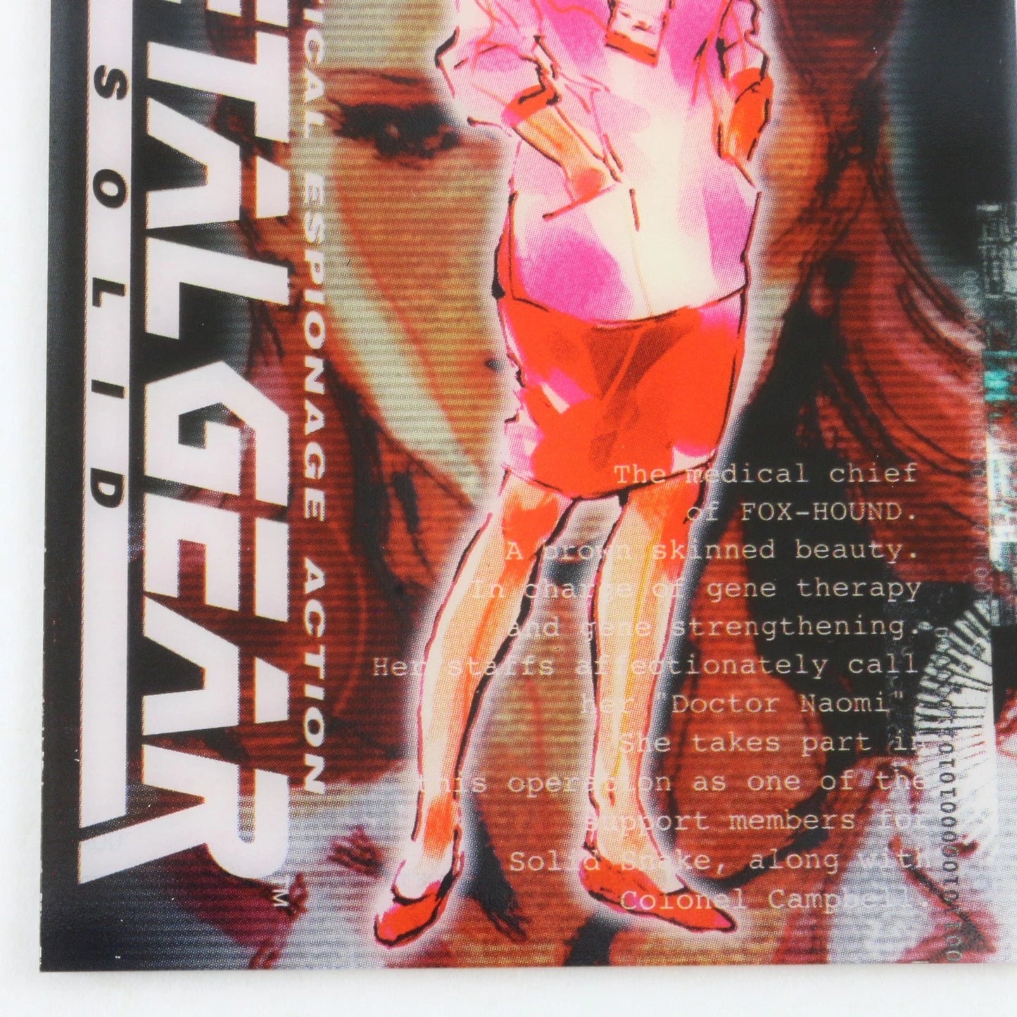 Metal Gear Solid Trading Card 004 Naomi Hunter Ch-NN Silver Serial #2729