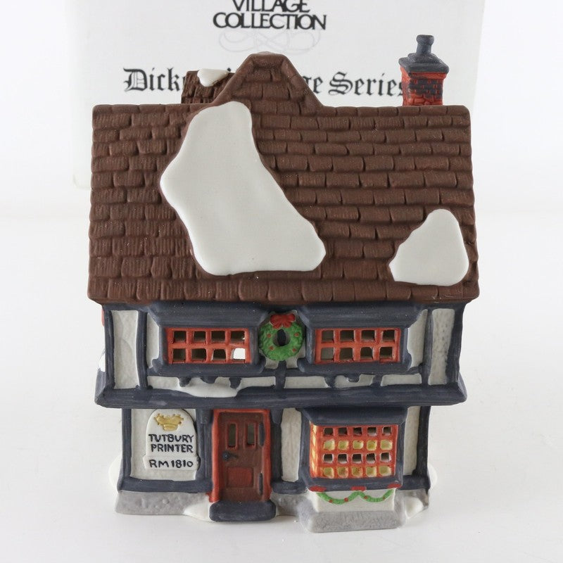 Dept 56 Dickens Heritage Village Tutbury Printer Christmas Building 5568-9