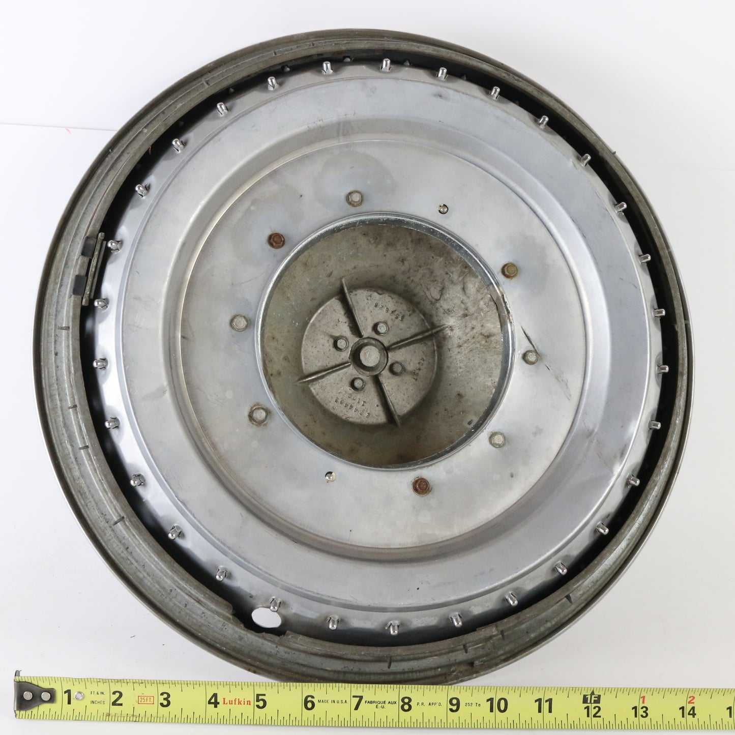 Vintage 1970-80 Dodge Plymouth Wire Spoke Metal Wheel Hubcap 15.5"