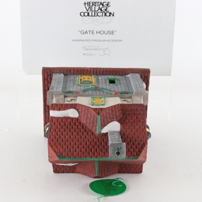 Dept 56 Heritage Village Gate House Porcelain Christmas Accessory 5530-1