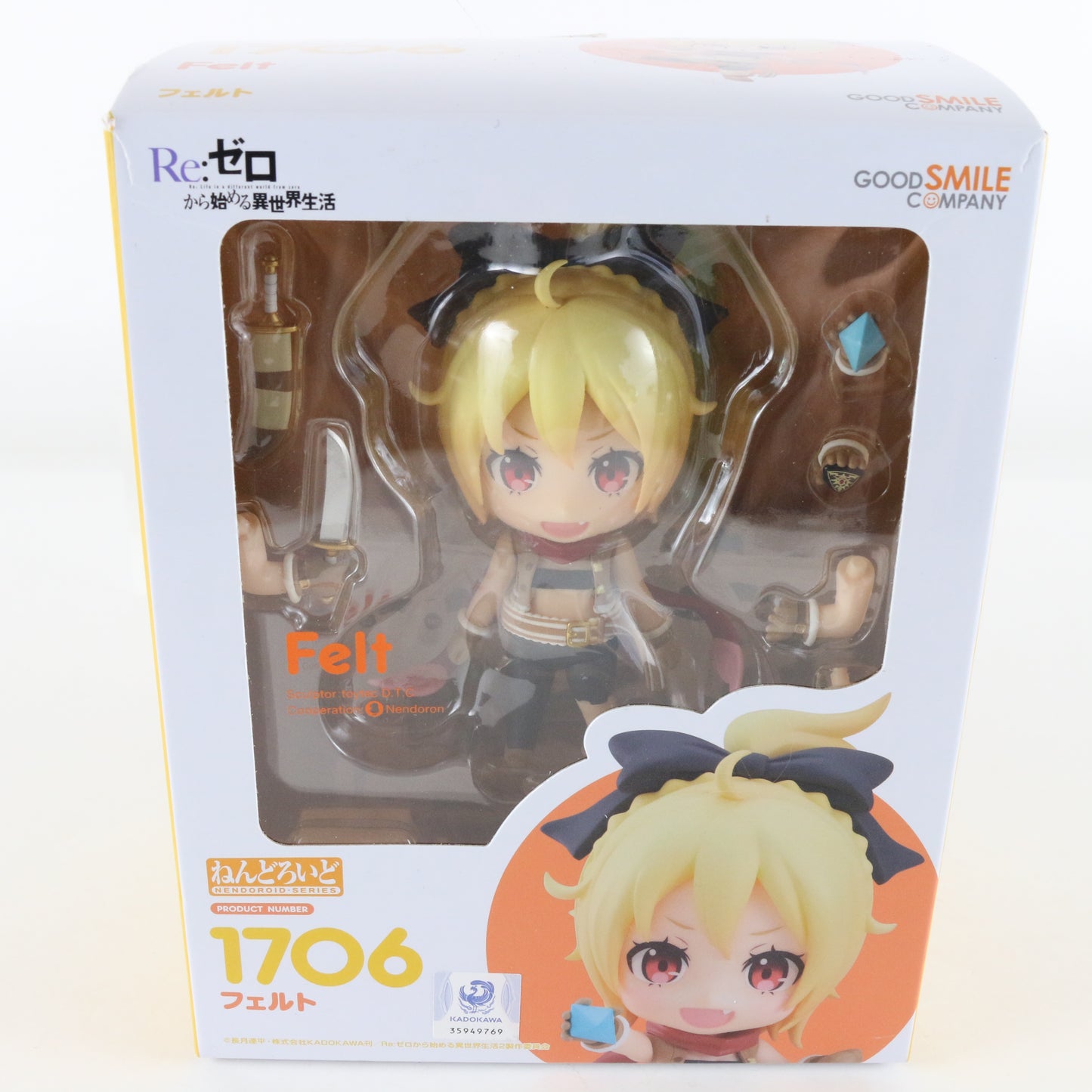 Nendoroid 1706 Felt RE:Zero Anime Action Figure Good Smile W/ Box