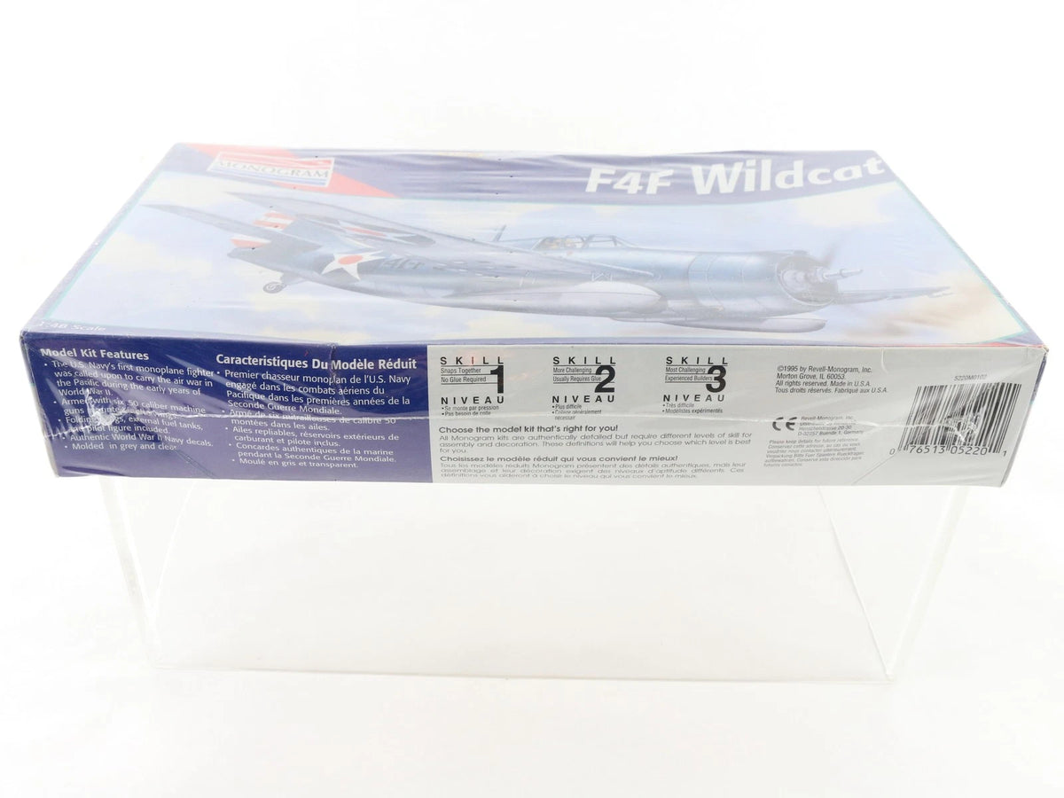 F4F Wildcat Grumman Fighter Plane Monogram 1:48 5220 Sealed Model Kit