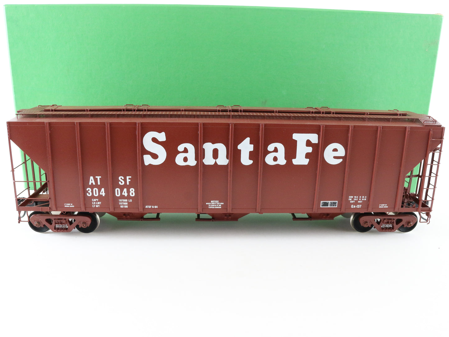 Overland Models O Santa Fe #304048 Pullman PS2-CD Covered Hopper Brass Train