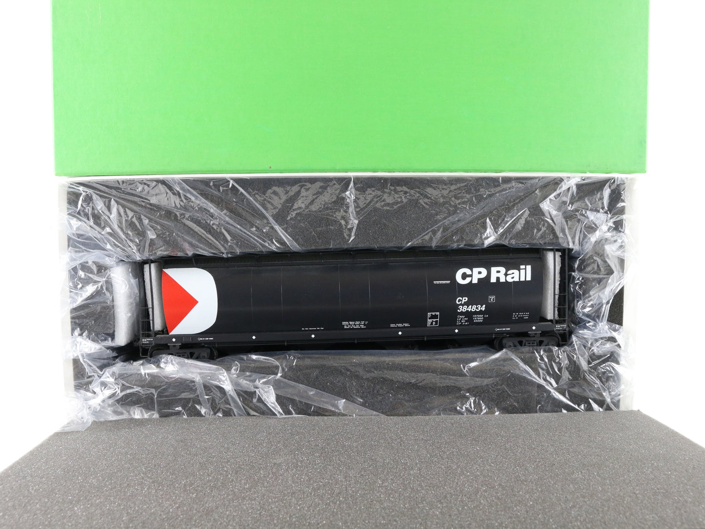 Overland O Painted Brass CP Rail 384834 Hawker Siddeley Covered Hopper OMI-0766