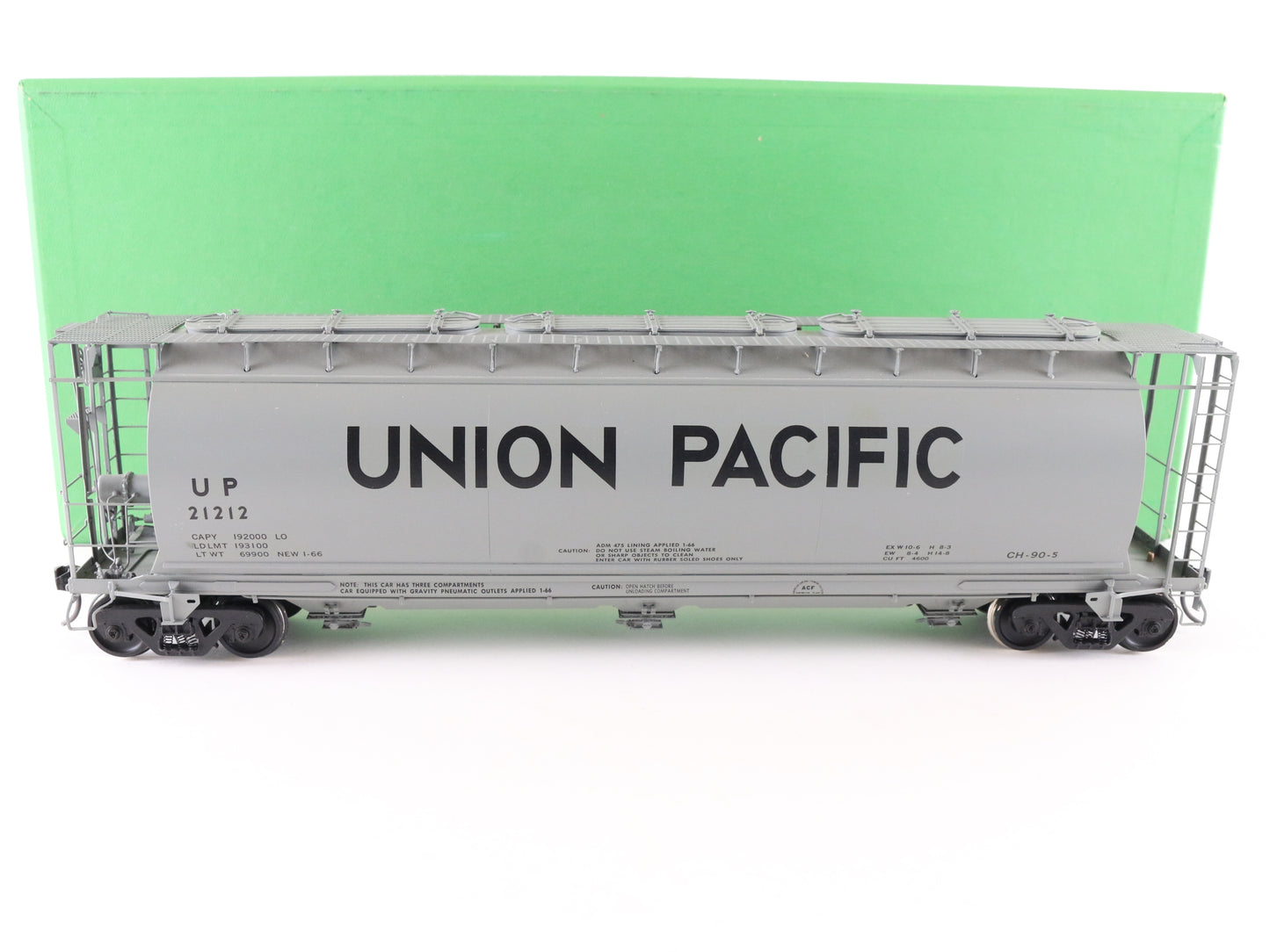 Overland O Scale UP 21212 Cylindrical Covered Hopper Brass Painted OMI-0711