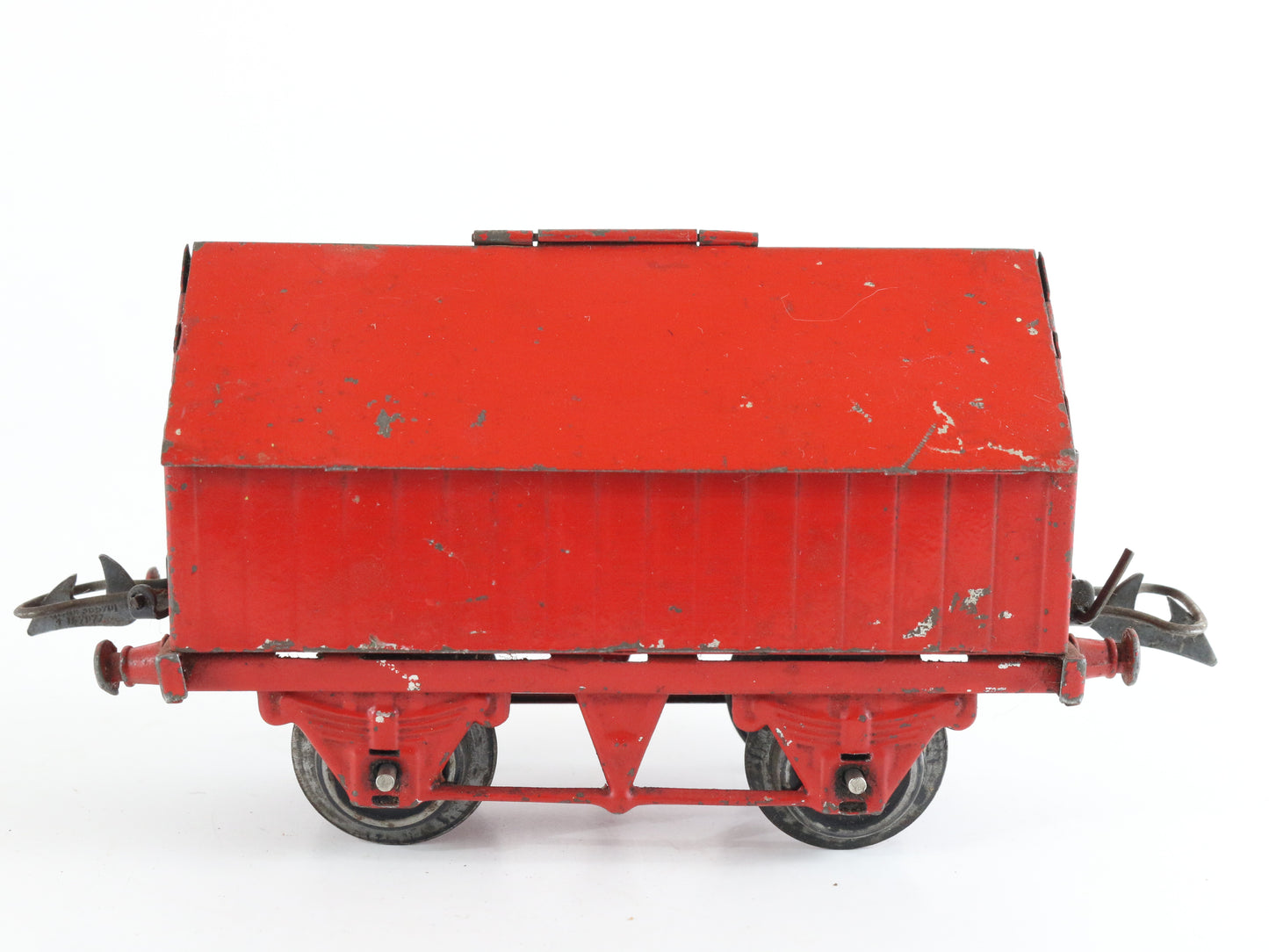 LMS Red Cement Wagon Model Train Hornby Meccano O Model Train 1930s classic British freight rolling stock
