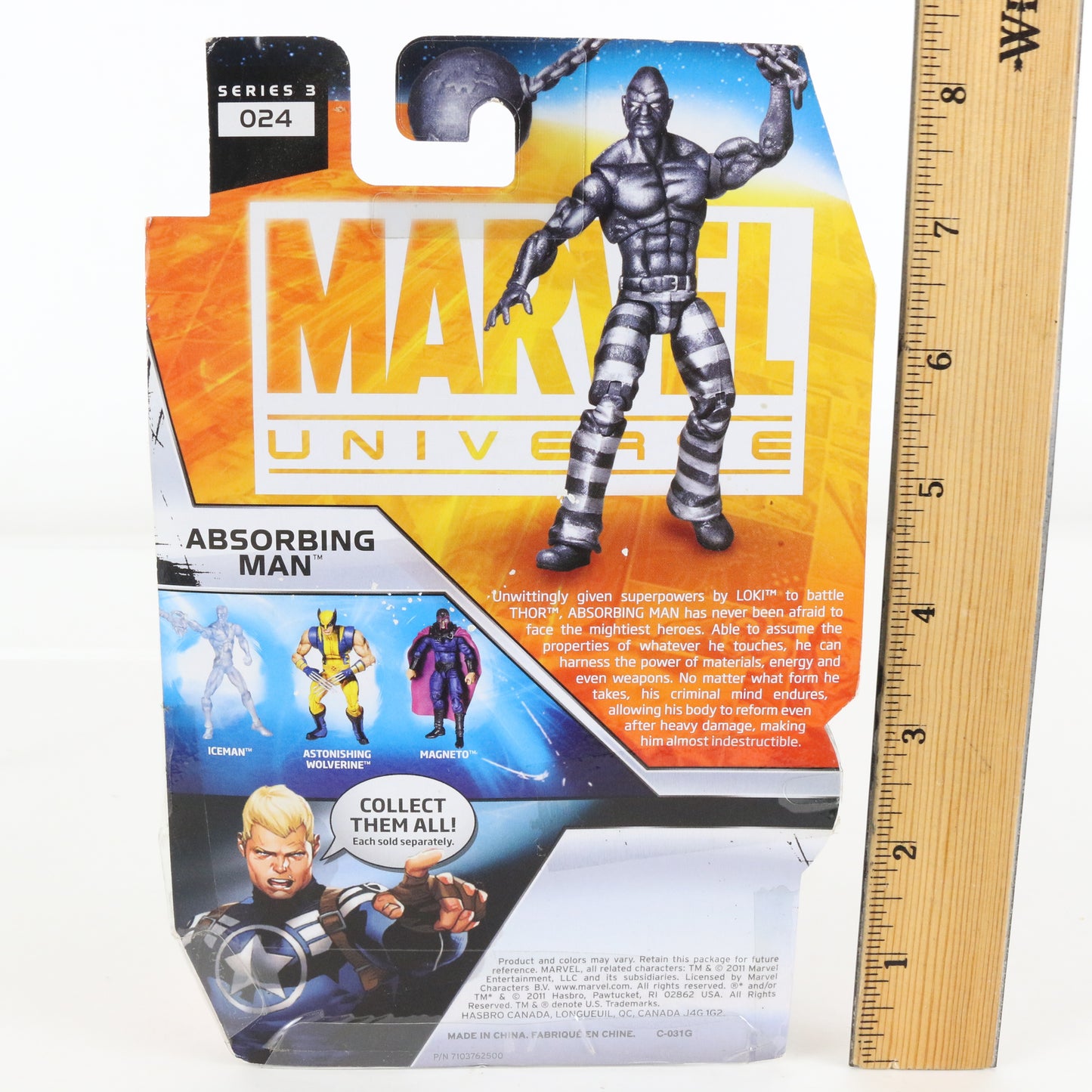 Marvel Universe Series 3 024 Absorbing Man Prison 3.75" Action Figure Hasbro