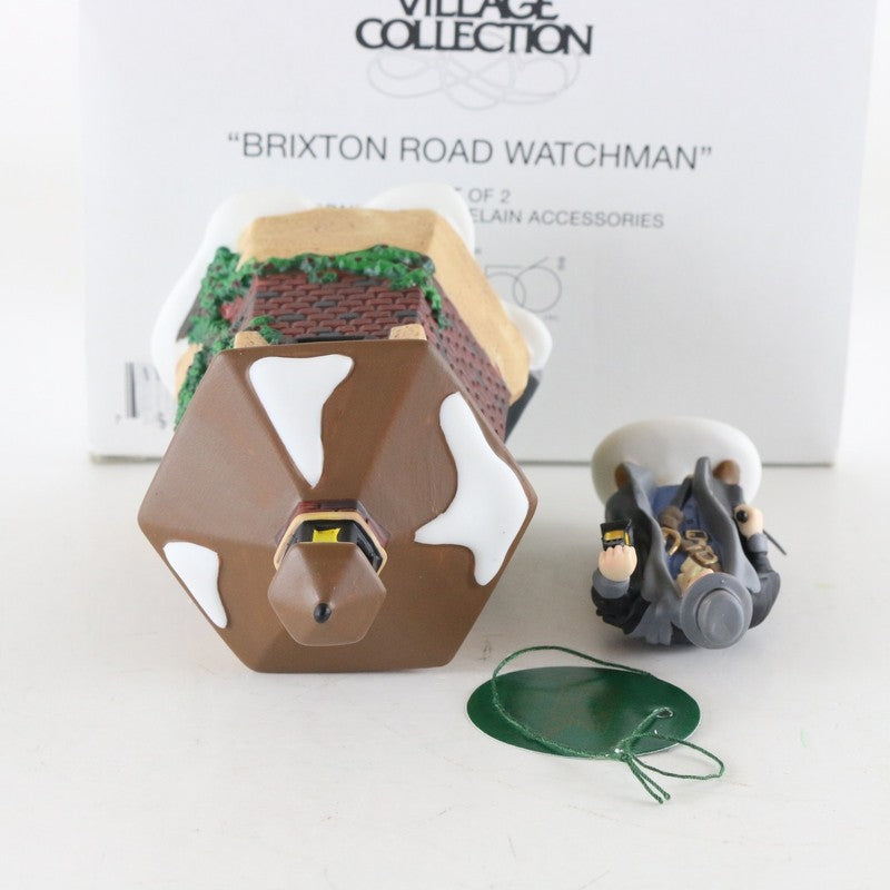 Dept 56 Heritage Village Brixton Road Watchman Set Of 2 Christmas 58390