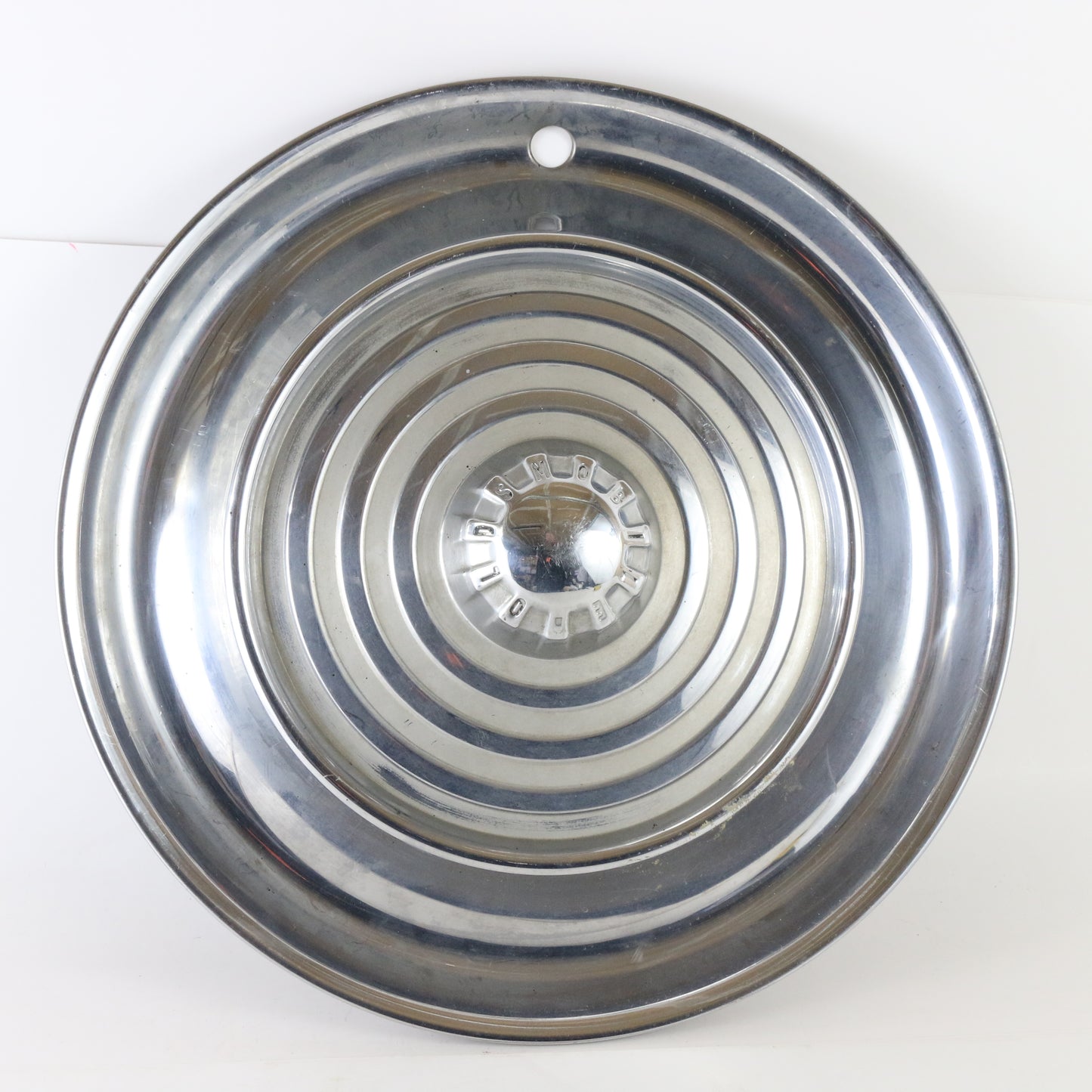 Lot Of 2 Vintage 1956 Oldsmobile Custom Cruiser Metal Wheel Hubcap 15.5"