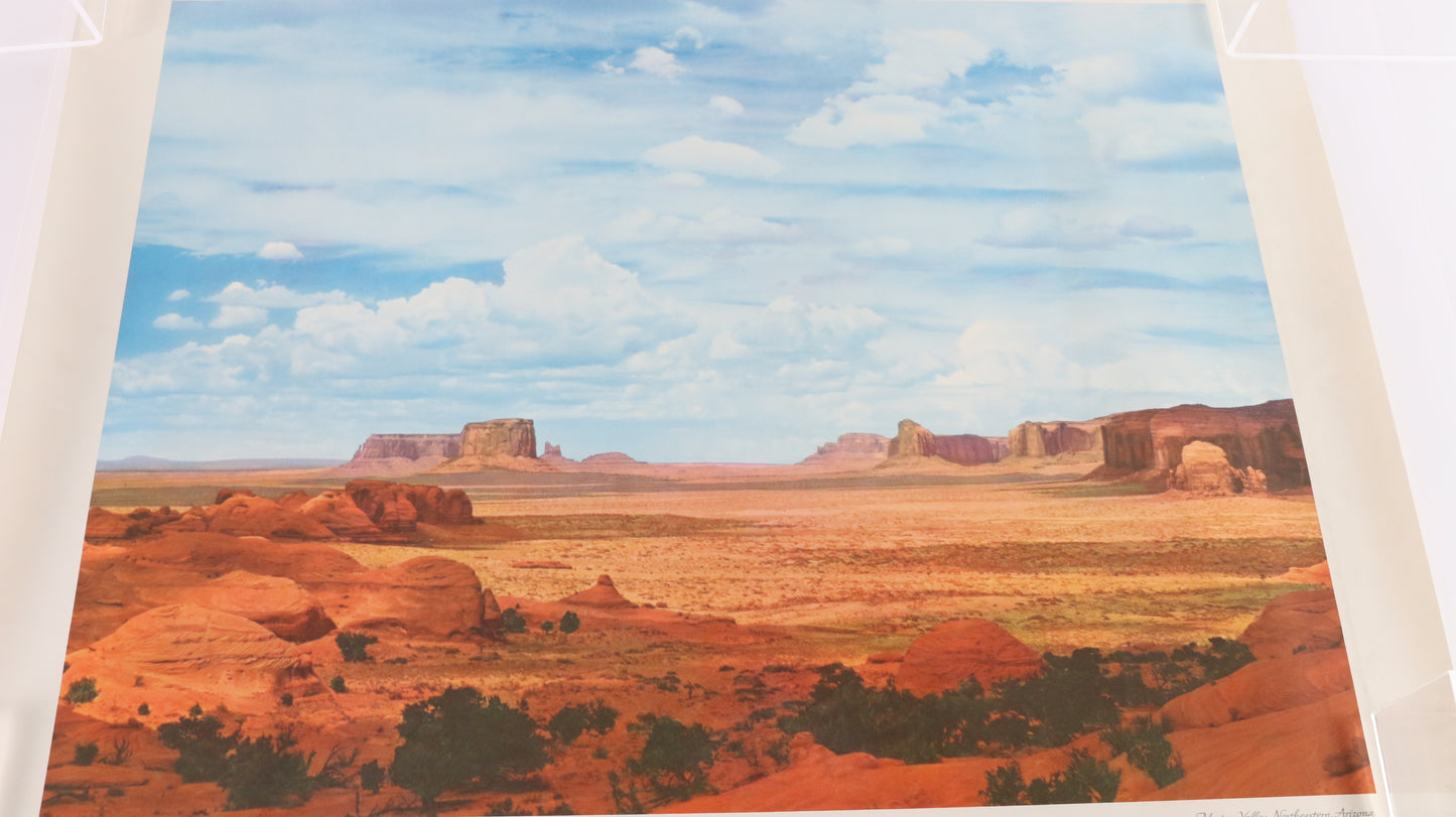 Mystery Valley Northeastern Arizona Vintage Large Color Print 25.5"