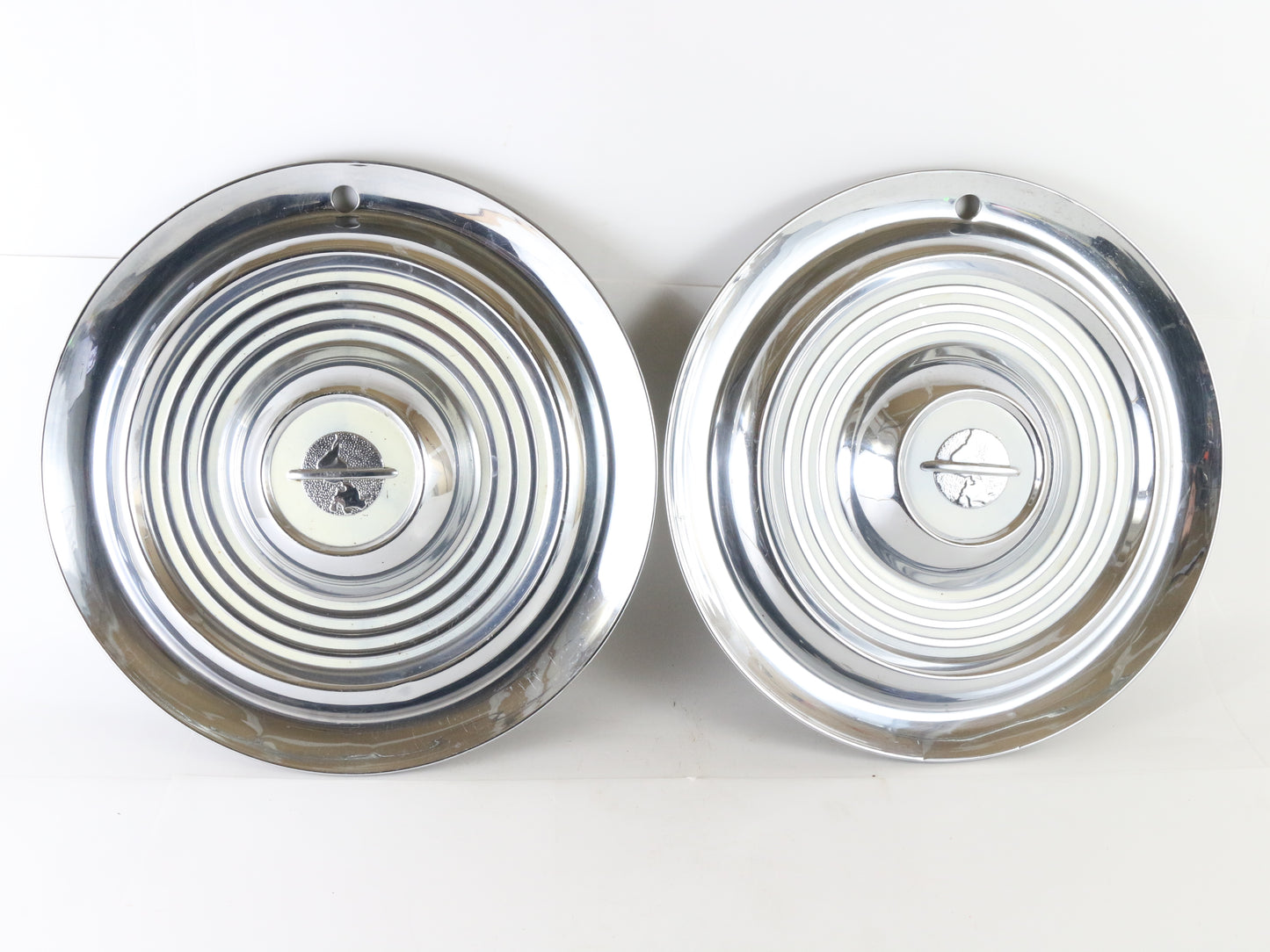 Lot Of 4 Vintage 1954-55 Oldsmobile Metal Wheel Hubcaps 15.25"