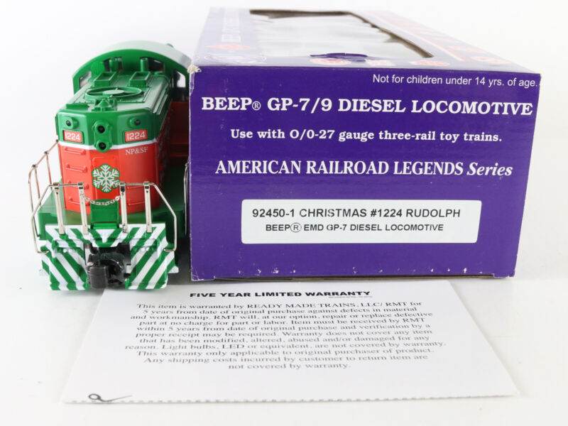 Aristo Craft RMT O 92450-1 Christmas Diesel Locomotive Rudolph Beep 1224 EMD GP7