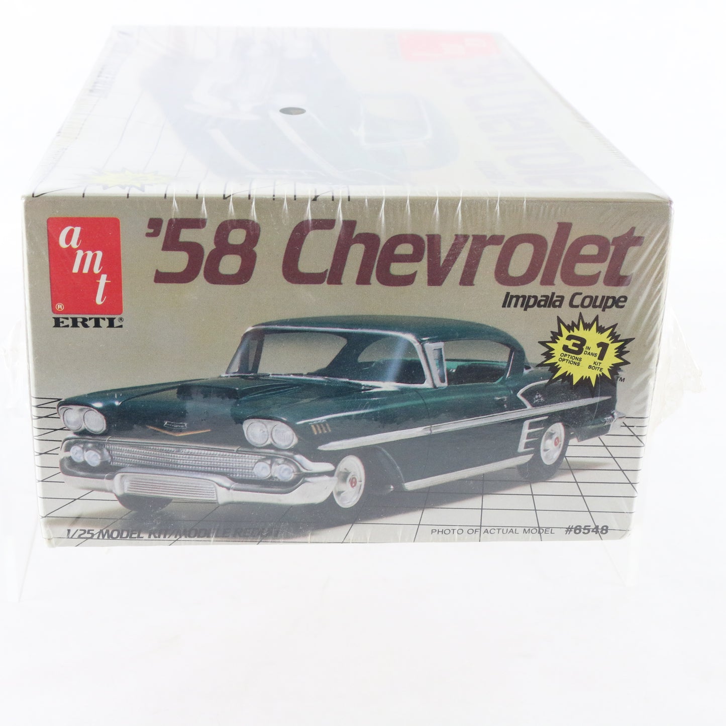 1958 Chevrolet Impala Coupe AMT ERTL 1:25 3 In 1 Plastic Model Kit 6548