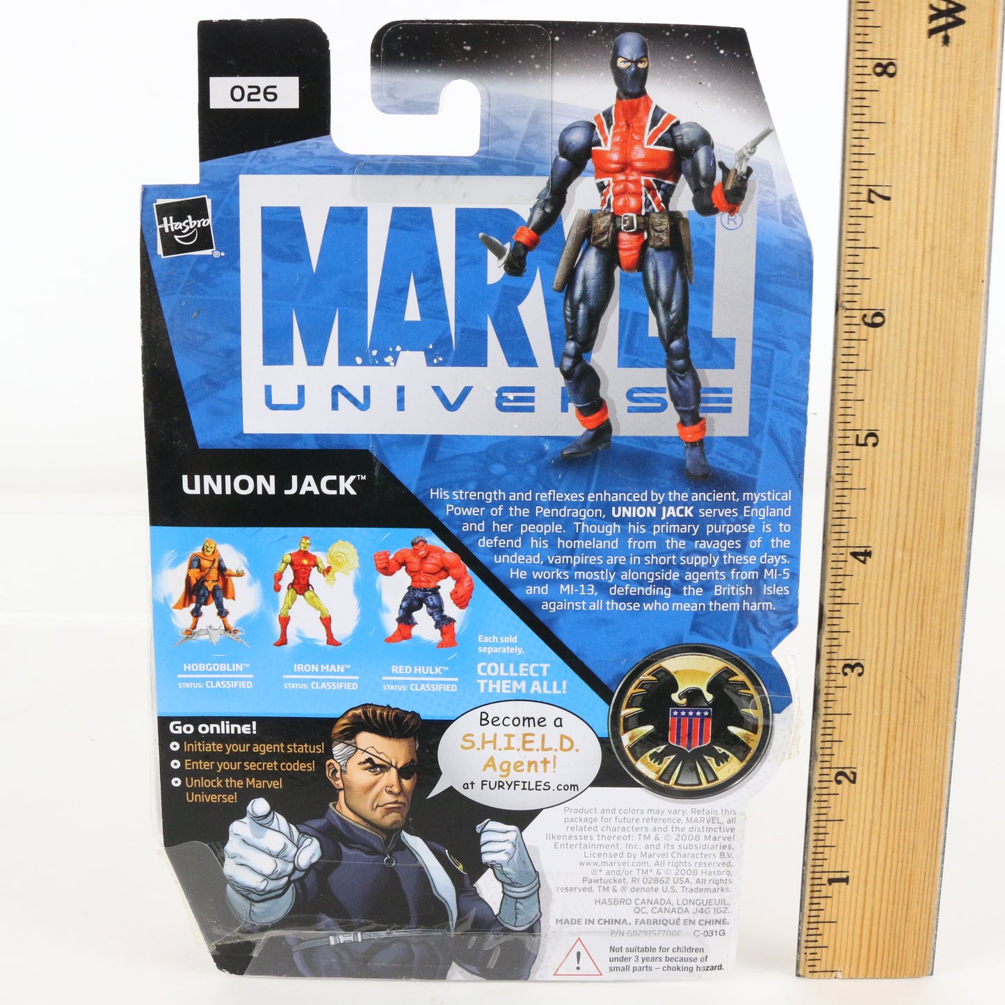 Marvel Universe 026 Union Jack 3.75" Action Figure Hasbro