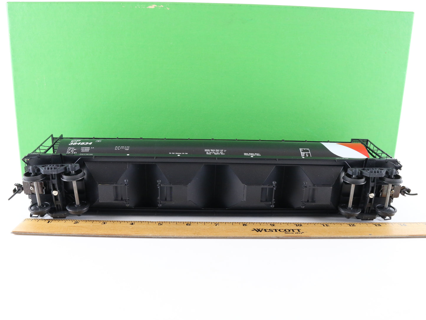 Overland O Painted Brass CP Rail 384834 Hawker Siddeley Covered Hopper OMI-0766