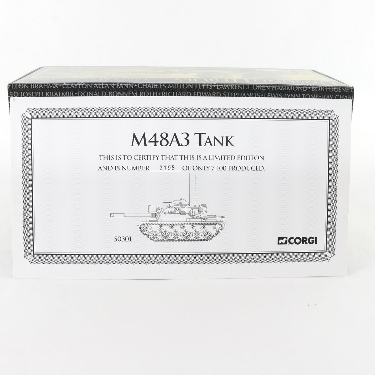 M48A3 Tank USMC Chrysler Unsung Heroes Corgi 1:50 50301 Military Vehicle